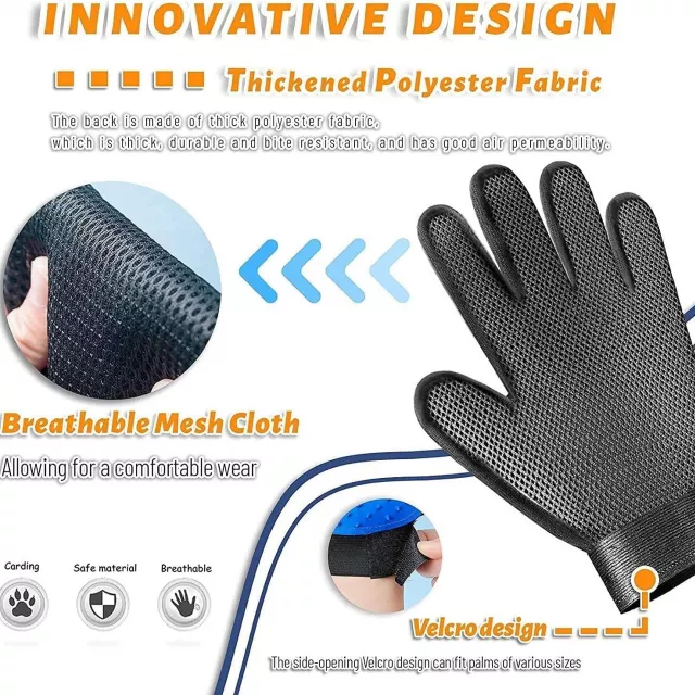 Pet Grooming and Deshedding Glove - innovative design Pet Grooming and Deshedding Glove - innovative design