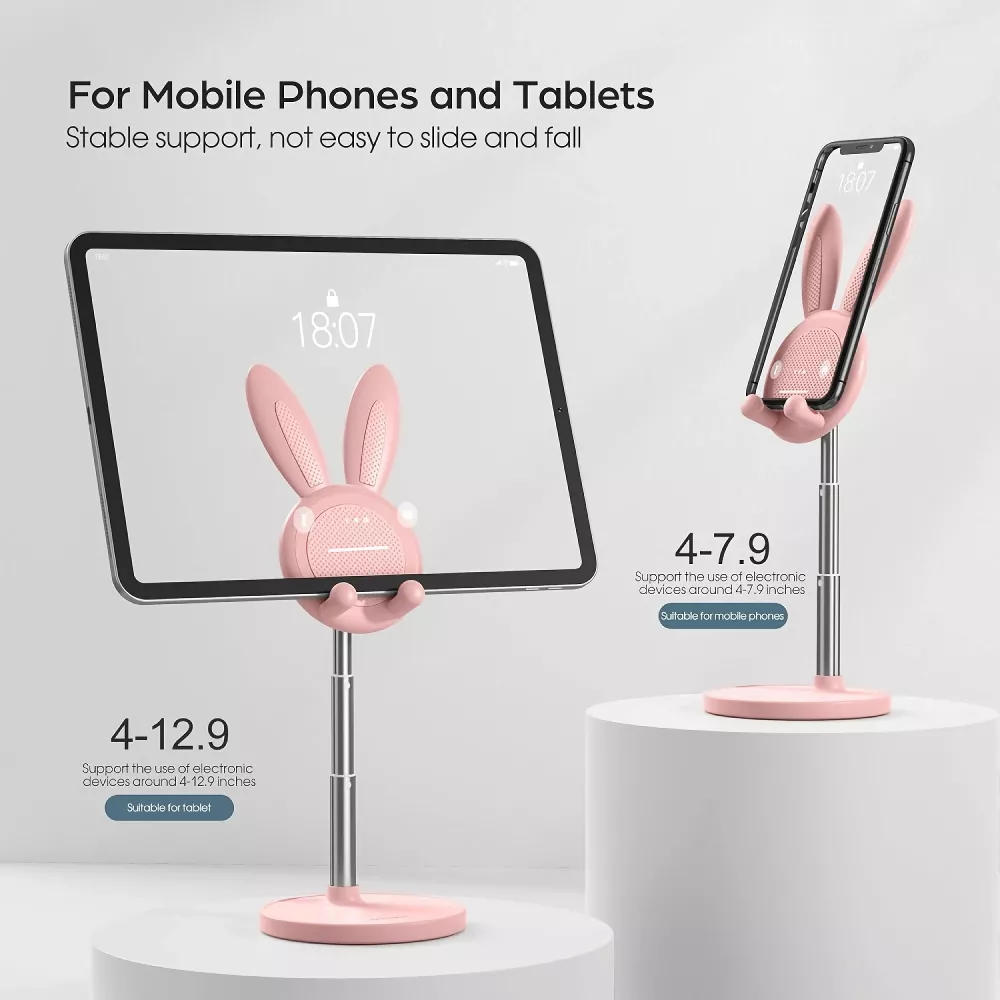 Cartoon Bunny Desktop Mobile Phone Holder Stand for mobile phones and tablets