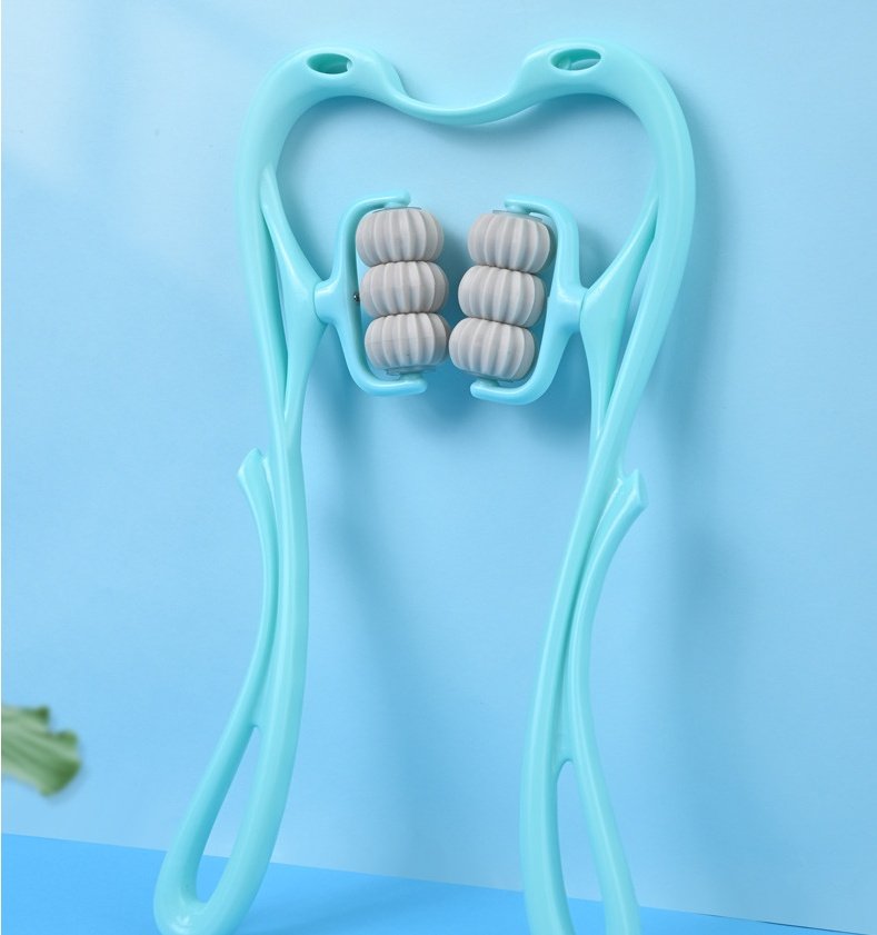 neck massager roller - blue