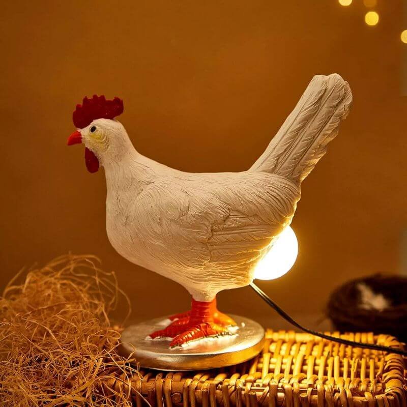 funny chicken night light - lampshade white color funny chicken night light - lampshade white color