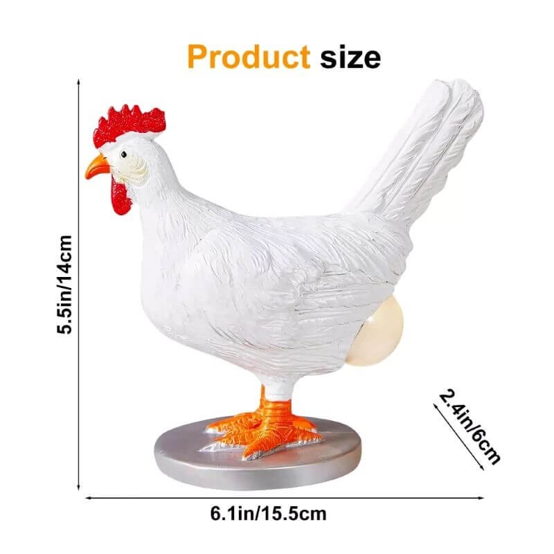 funny chicken night light - product size funny chicken night light - product size