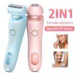 2-in-1 Women’s Electric Shaver – Painless, Waterproof & Rechargeable