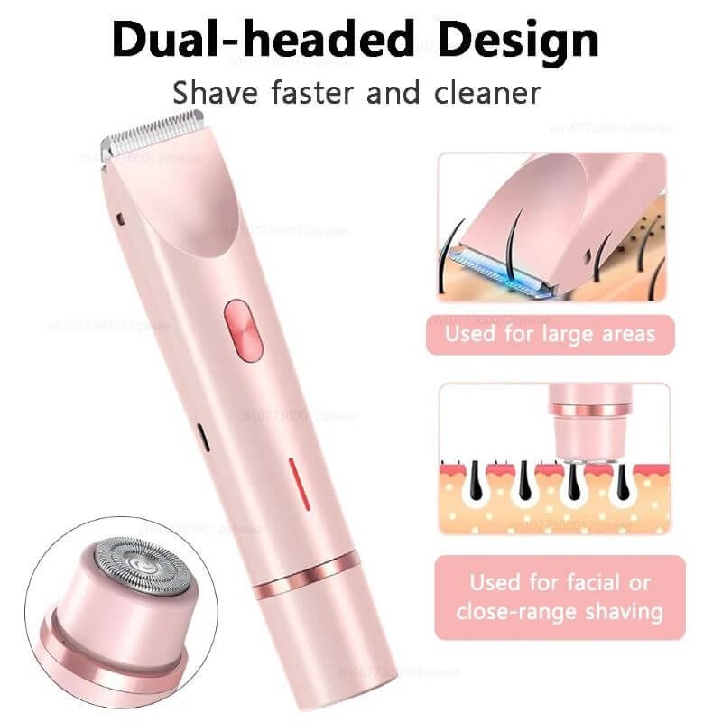 electric shaver for women dual headed design 1