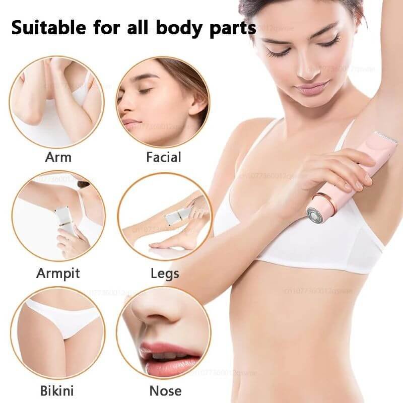 electric shaver for women suitable for all body parts