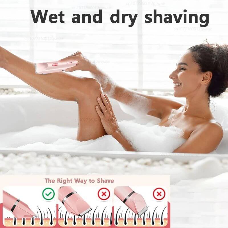 electric shaver for women wet and dry shaving